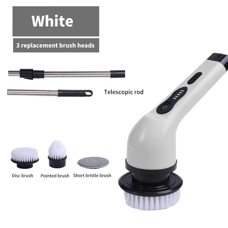 Household Cordless Spin Scrubber Kitchen Gadgets Hair Brushes Bathroom Broom Toilet Mops Electric Multipurpose Cleaning Brush