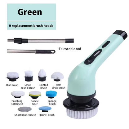 Household Cordless Spin Scrubber Kitchen Gadgets Hair Brushes Bathroom Broom Toilet Mops Electric Multipurpose Cleaning Brush